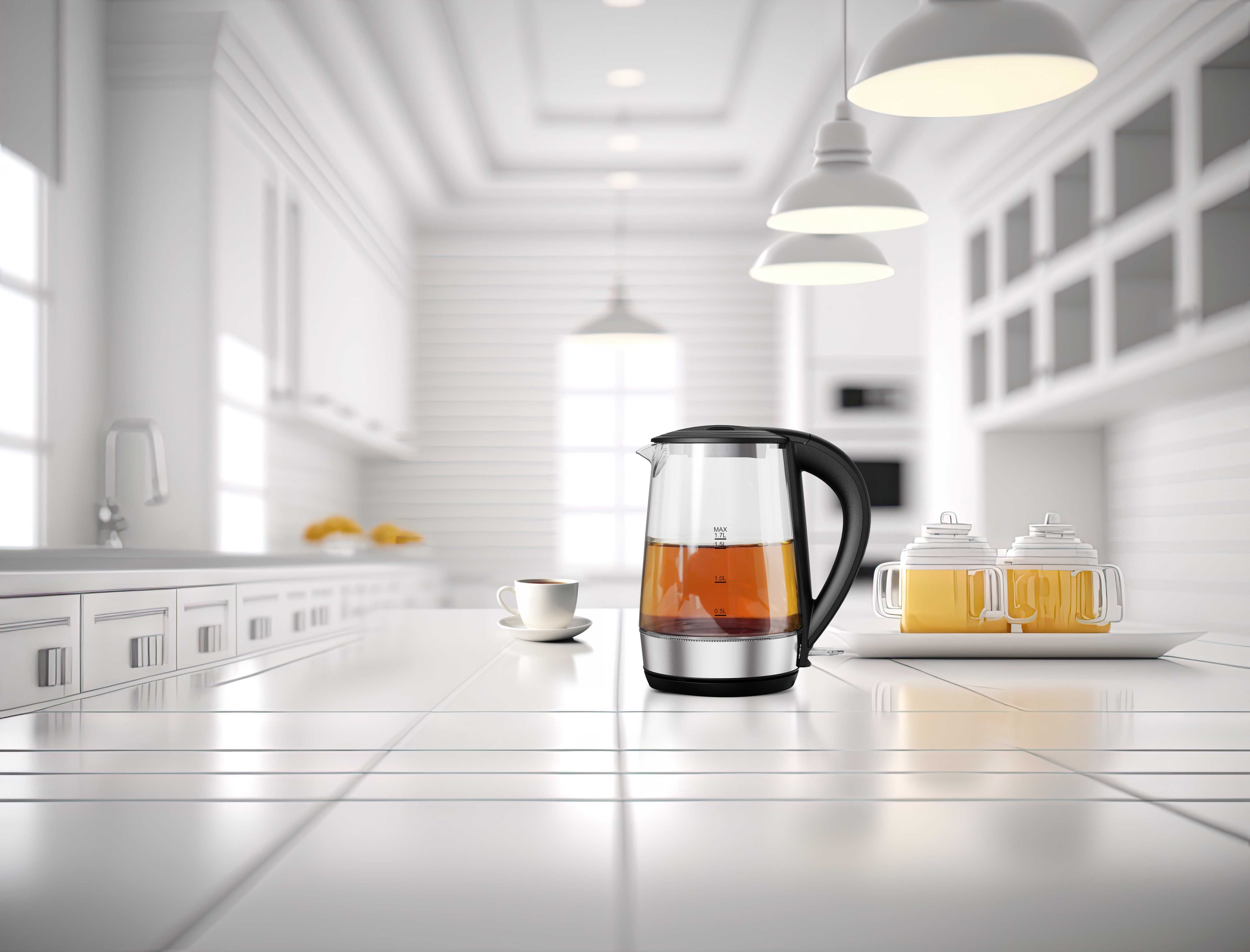 LePresso 360 Transparent Quick-Boil Glass Kettle