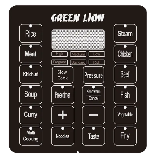 Green Lion 8L Electric Pressure Cooker - Black