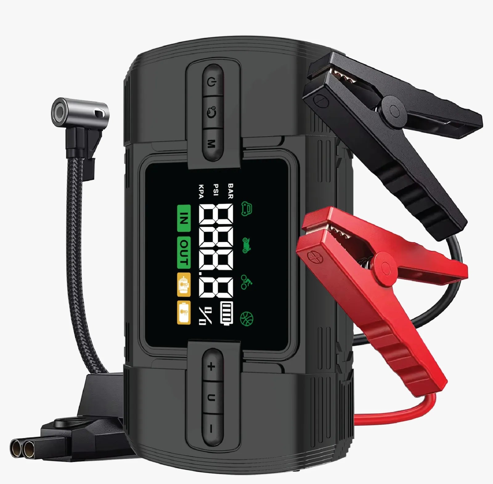 Green Lion 12V Jump Starter 12000 mAh - Black