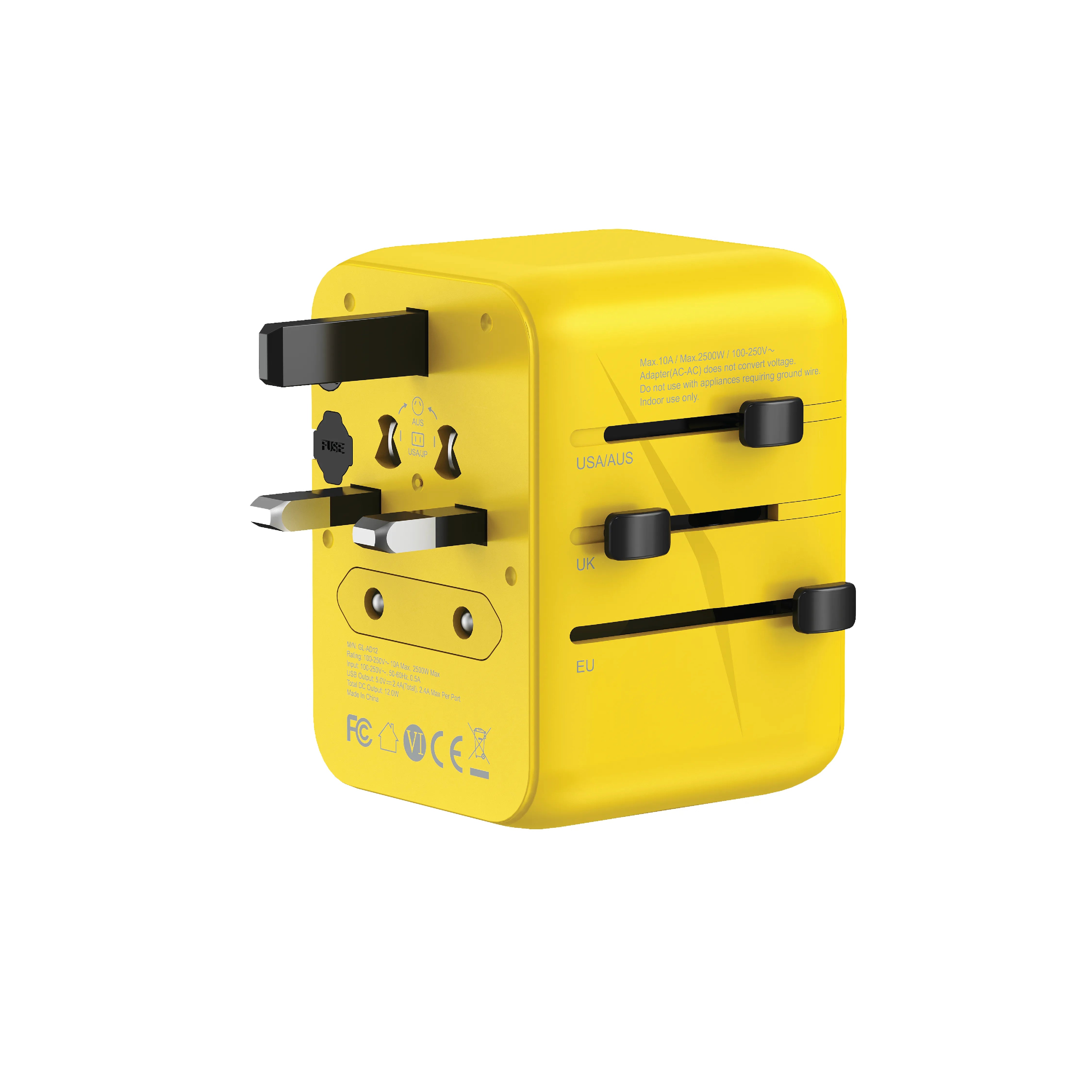 GREEN LION 12W UNIVERSAL TRAVEL ADAPTER 