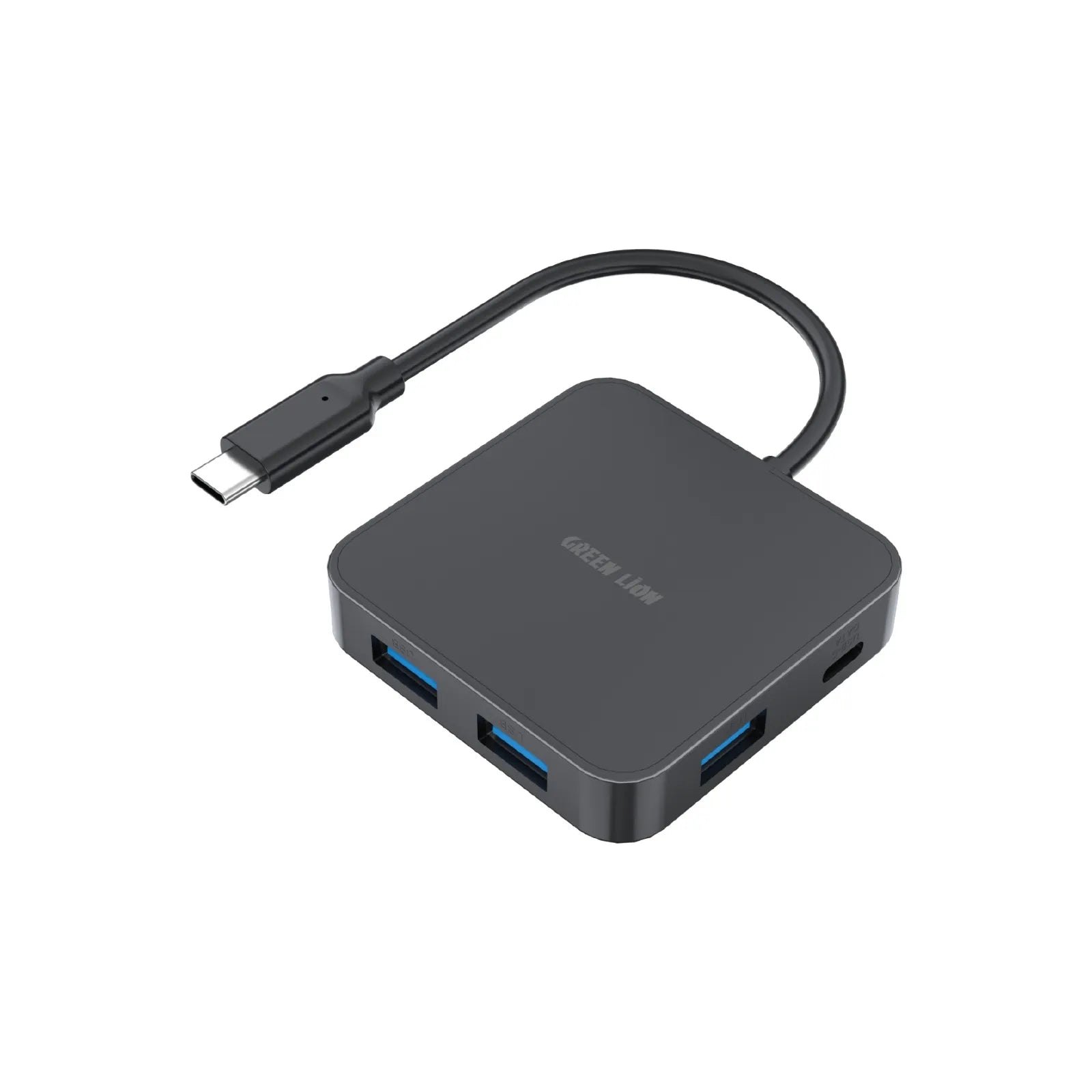 Green Lion GHB-7 7 in 1 USB-C HUB - Black