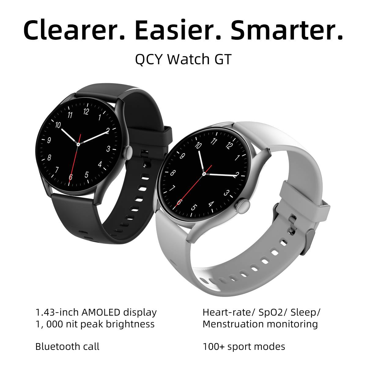 QCY Watch GT Smart Watch With Retina AMOLED HD Display