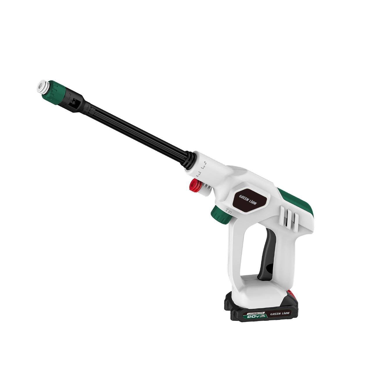 Green Lion Wireless Pressure Wash Gun 130W 2000mAh - White