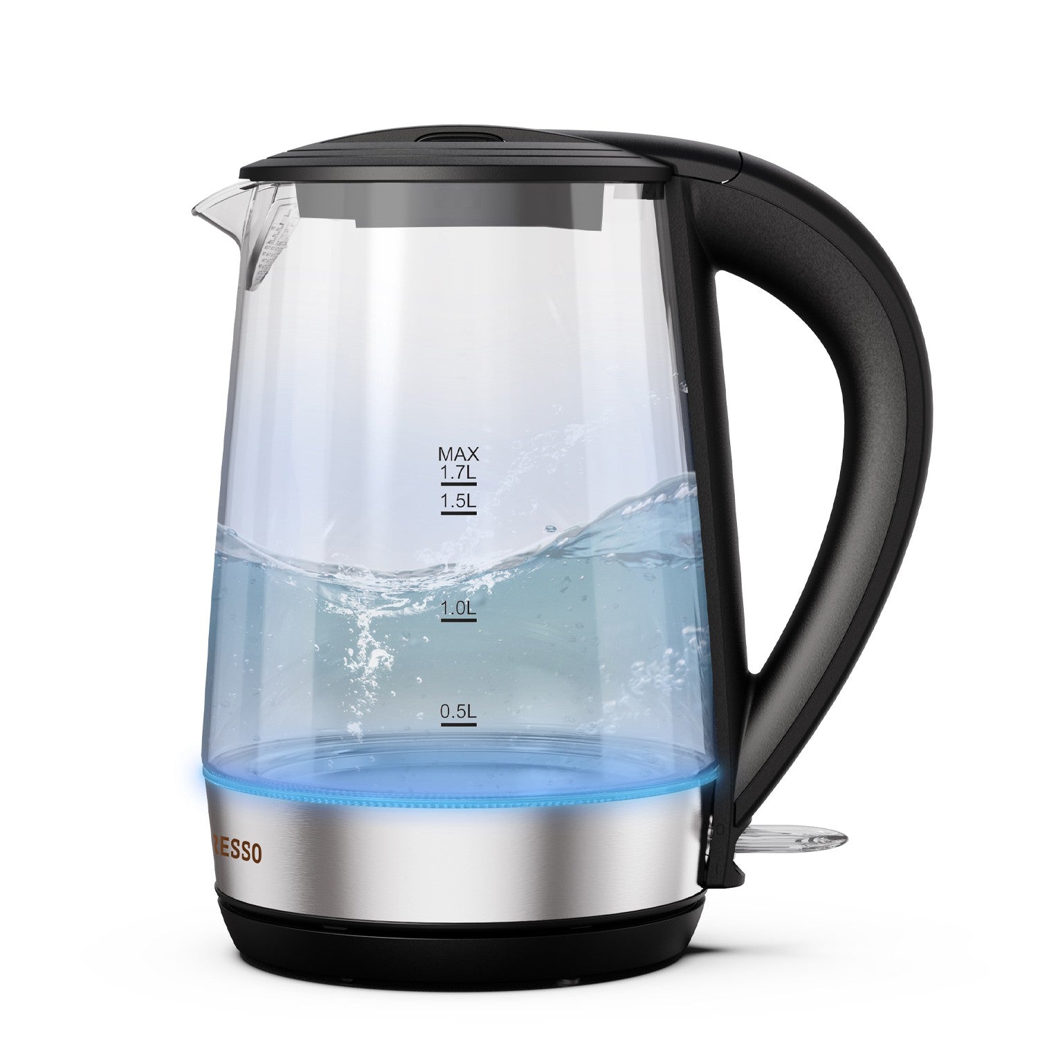 LePresso 360 Transparent Quick-Boil Glass Kettle