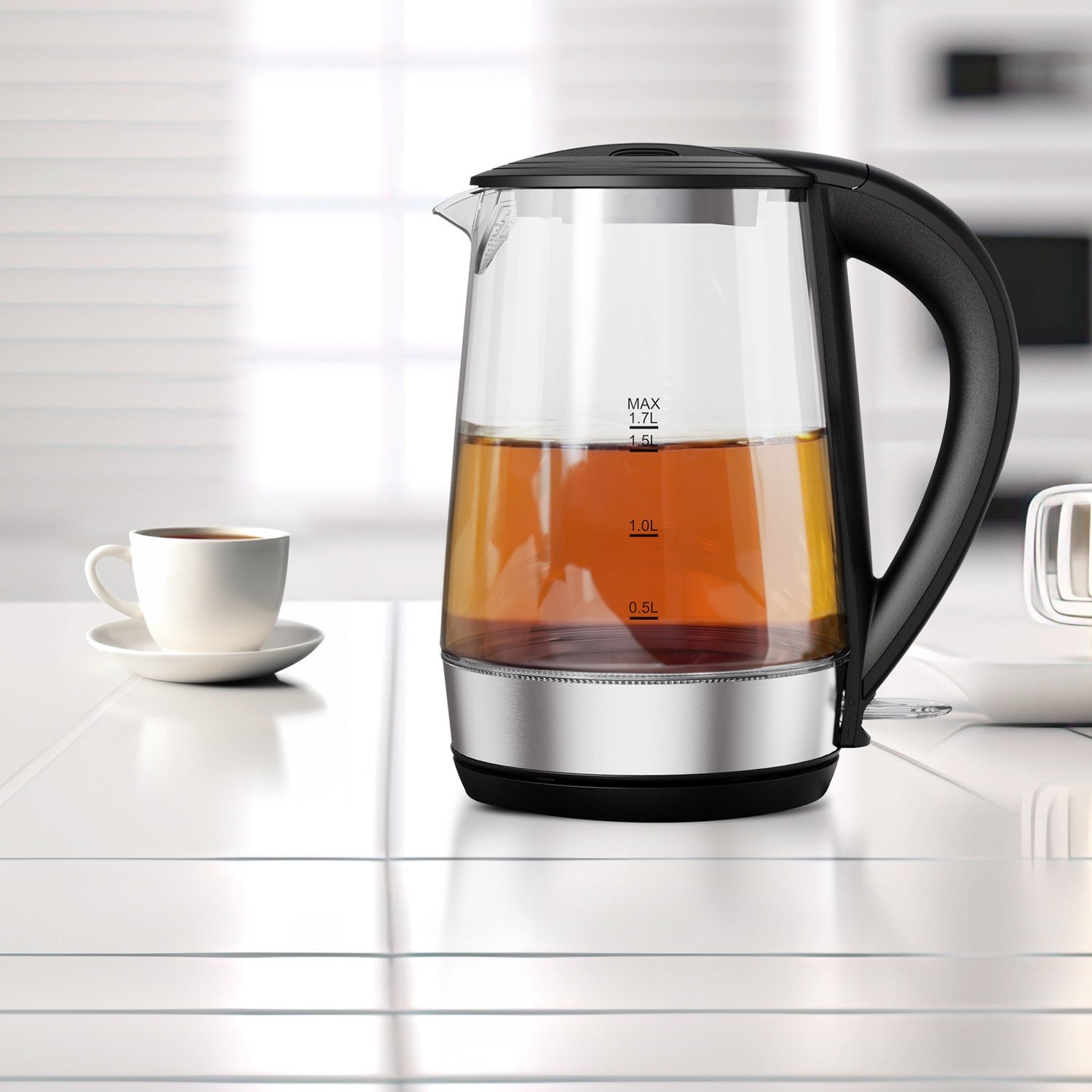 LePresso 360 Transparent Quick-Boil Glass Kettle