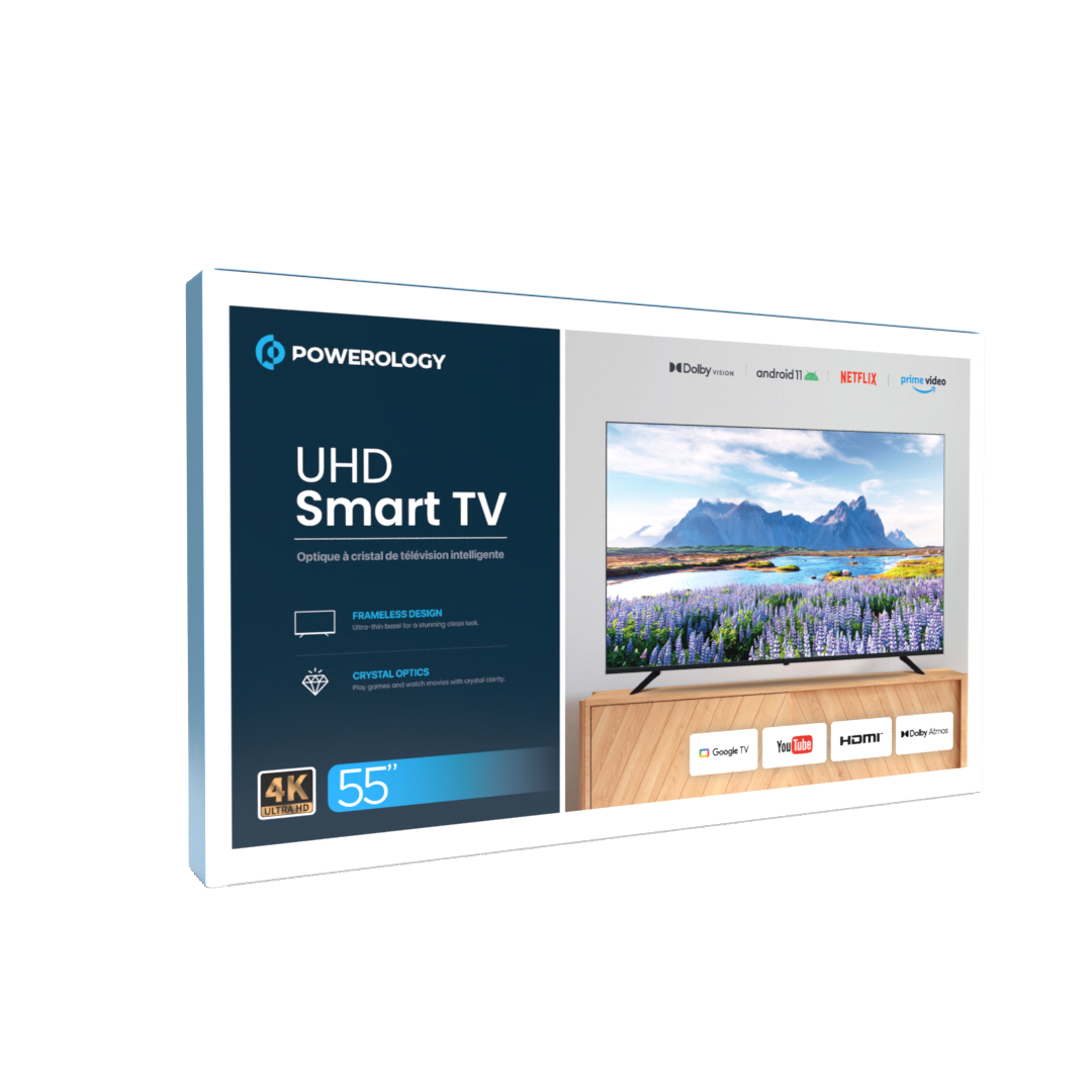 Powerology 55" UHD Smart Google TV