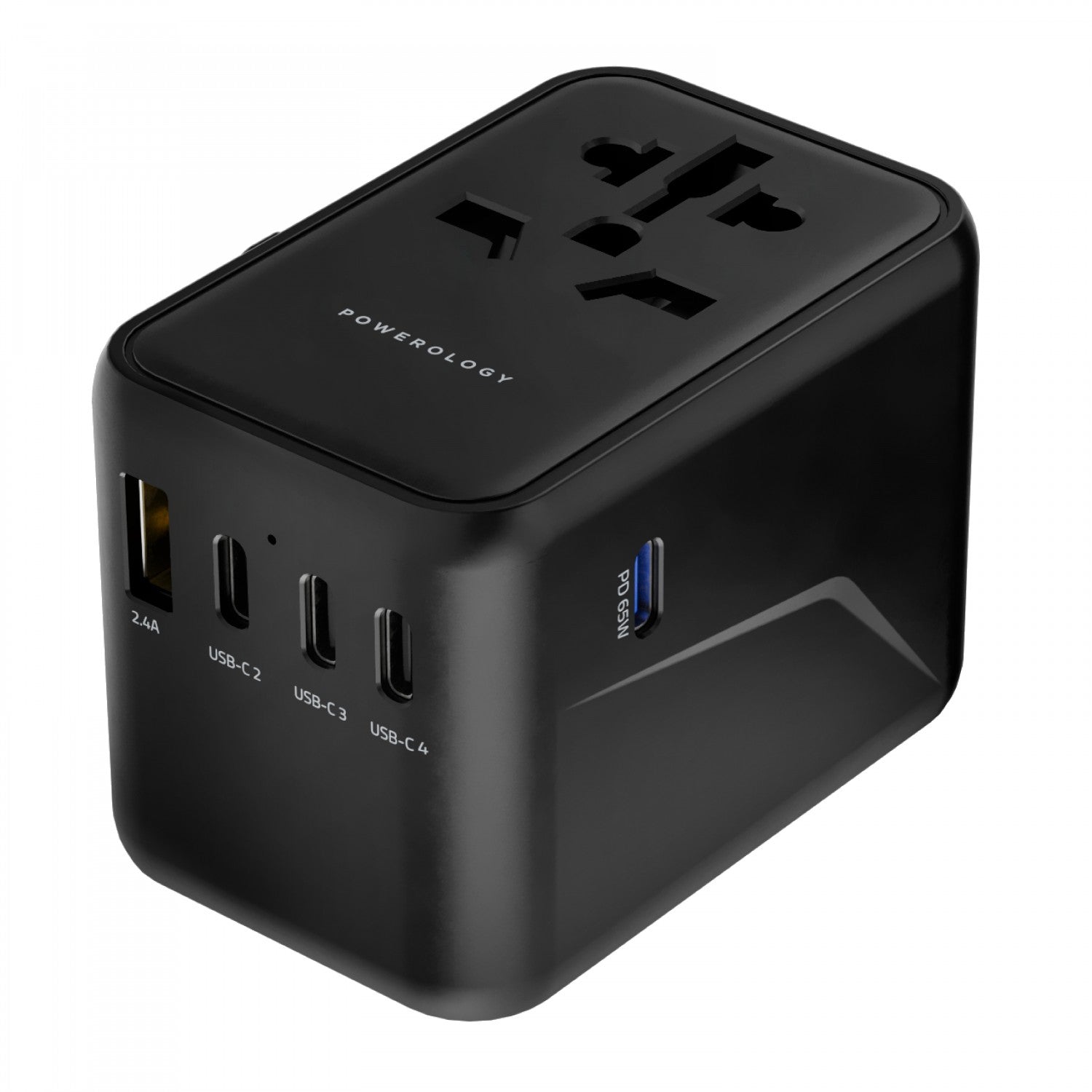 Powerology Universal Multi-Port Travel Adapter