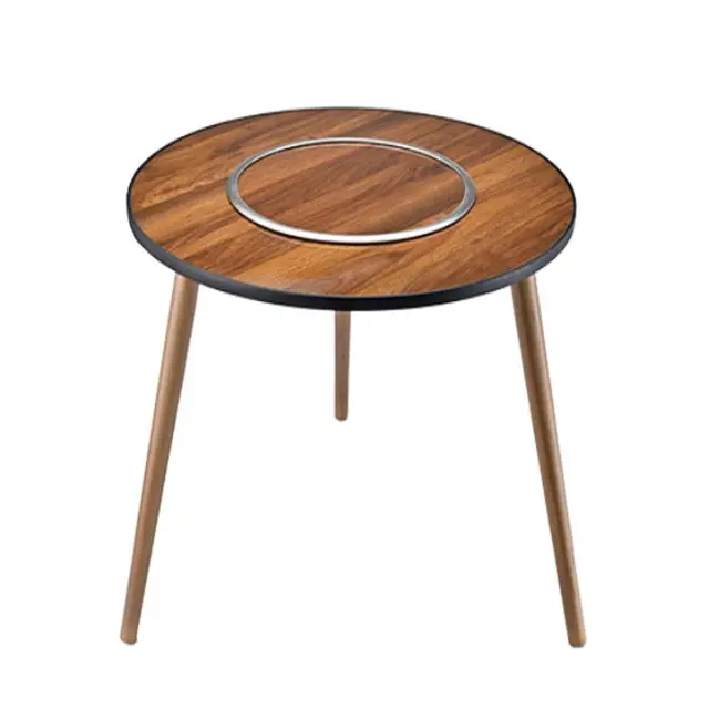 PORODO LIFESTYLE CAMPING ROUND TABLE- BROWN