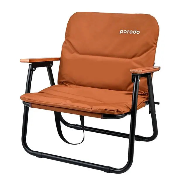 PORODO LIFESTYLE CAMPING FOLDABLE CHAIR - BROWN