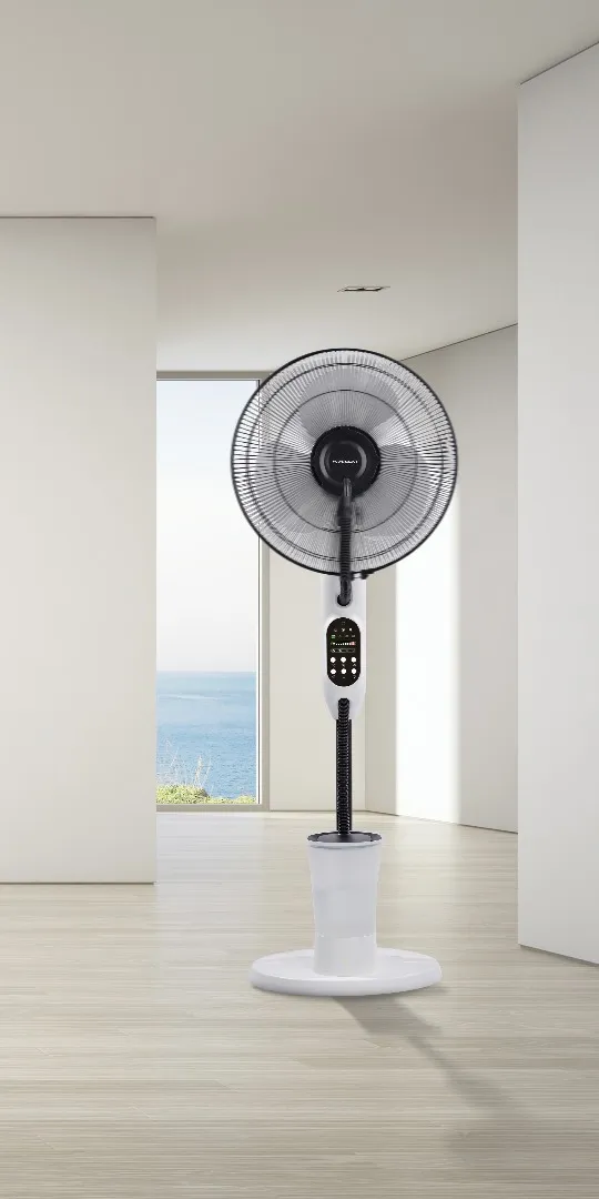 POWEROLOGY  75W MIST FAN WITH REMOTE, 16 INCHES STAND AND 2.8L WATER TANK - WHITE