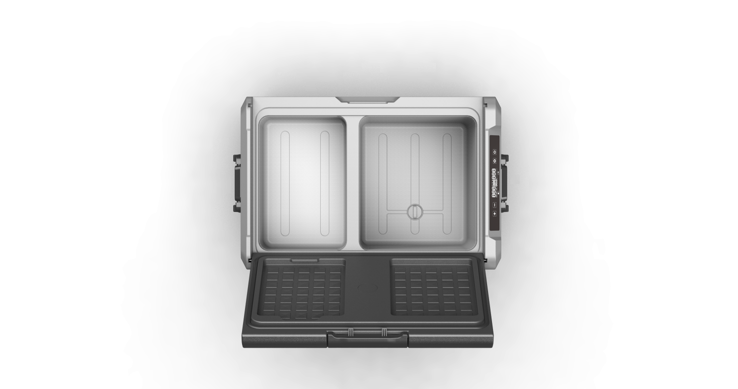 Powerology Small Dual Compartment Fridge and Freezer 37.5L