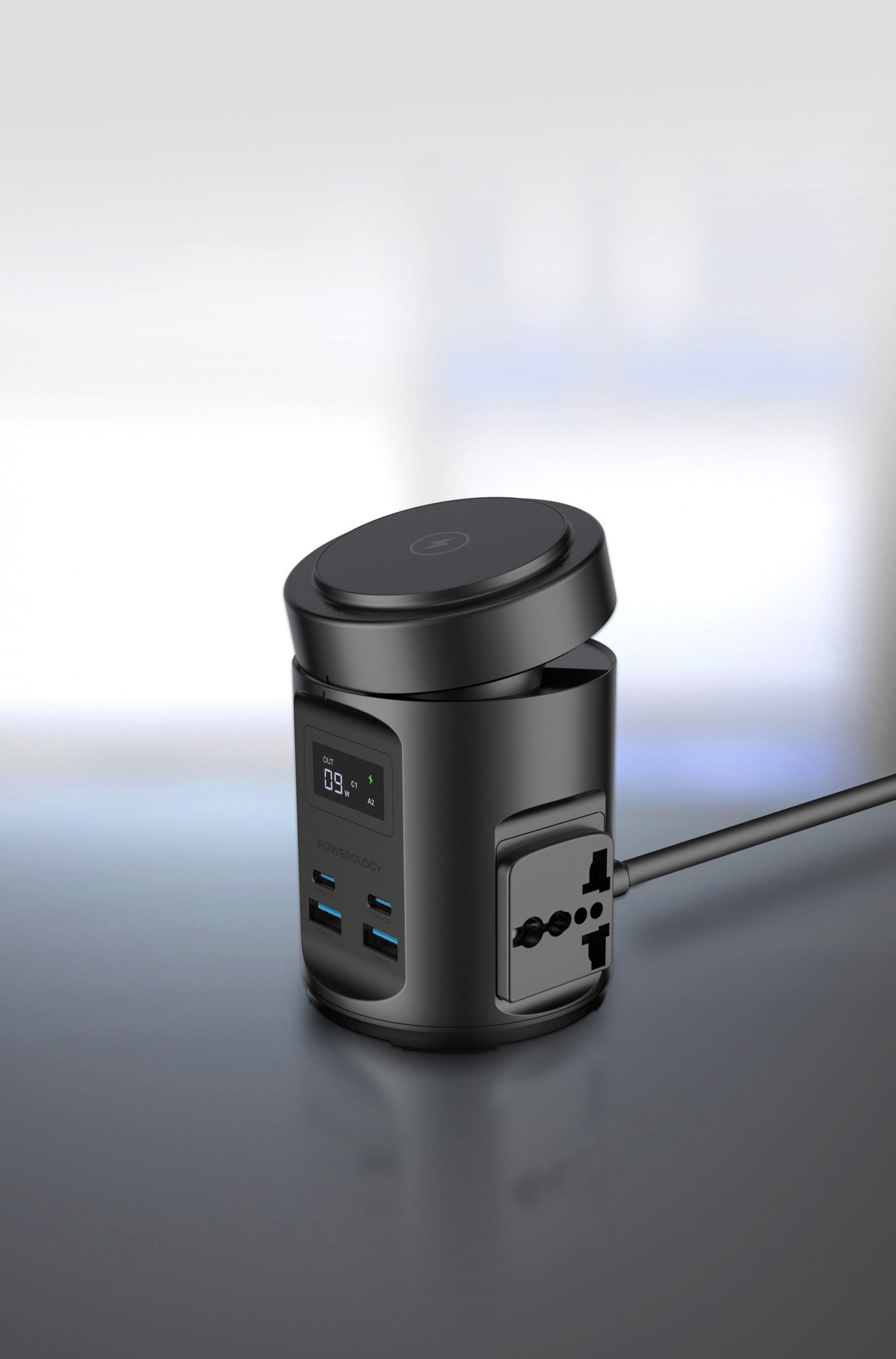 Powerology Magsafe Power Hub USB-C Power Delivery And USB-A QC 3.0