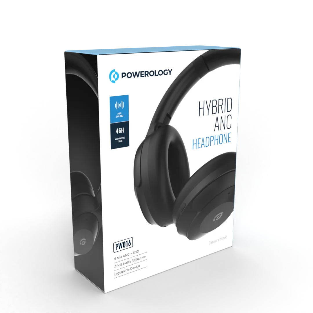 Powerology Hybrid ANC Headphone