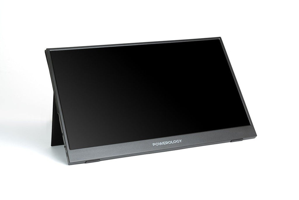 Powerology 15.6-inch Ultra-Slim Full HD Portable Monitor, Black