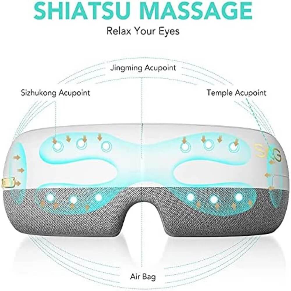 SKG Eye Massager with Heat Compression with Built-In Speakers