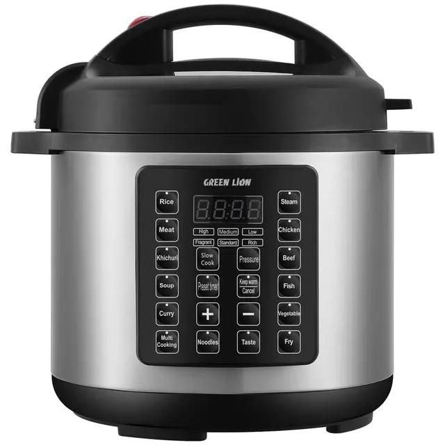 Green Lion 6L Electric Pressure Cooker - Black