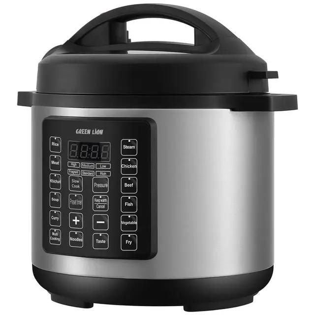 Green Lion 6L Electric Pressure Cooker - Black