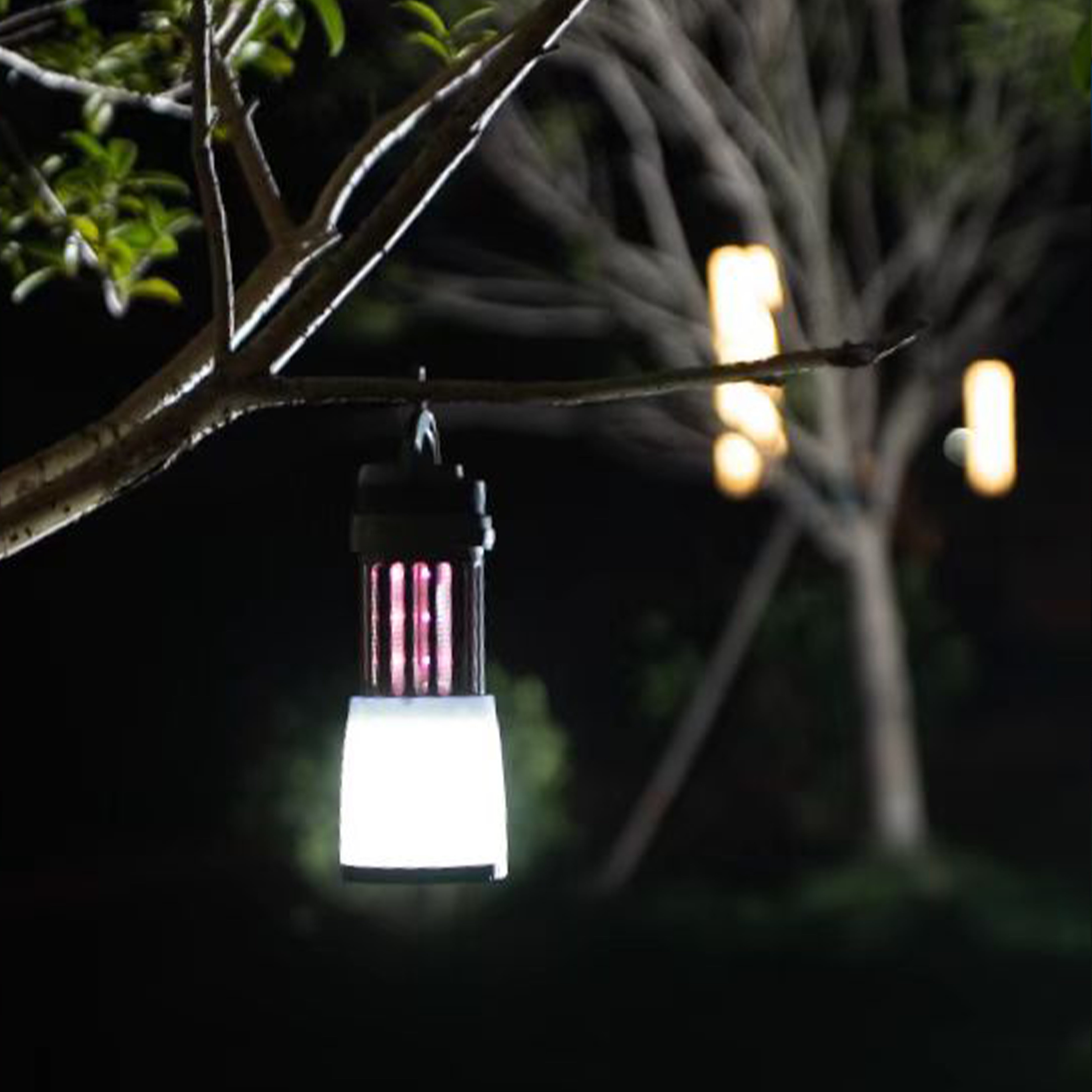 Porodo LifeStyle Outdoor 5W Lamp with Mosquito Zapper- Black/Grey