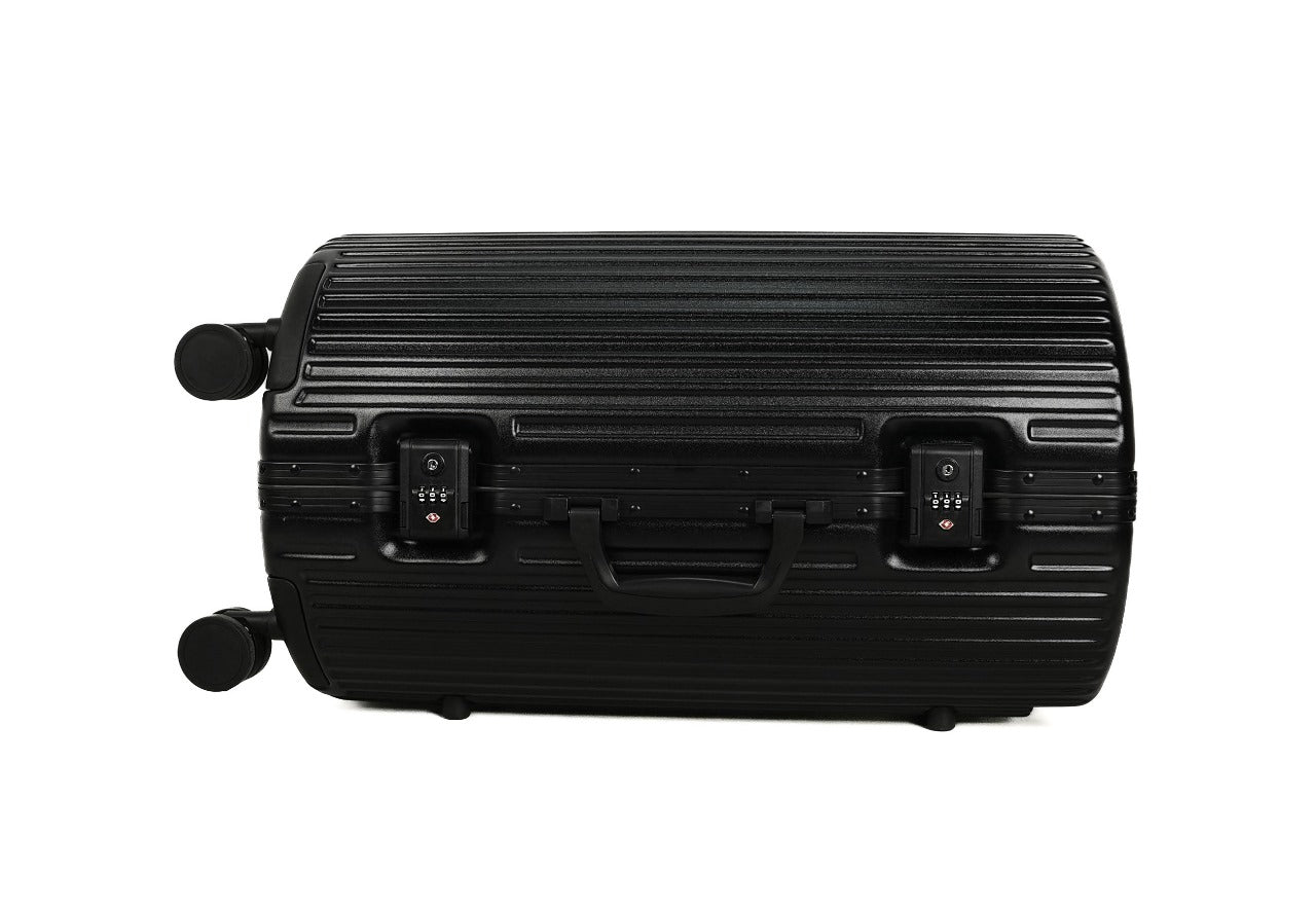 Levelo ORO 24" ABS Suitcase And Light Weight Travel Luggage - Black