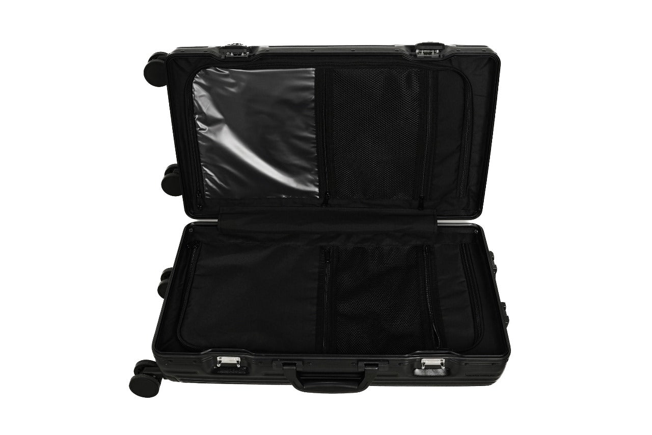 Levelo ORO 24" ABS Suitcase And Light Weight Travel Luggage - Black