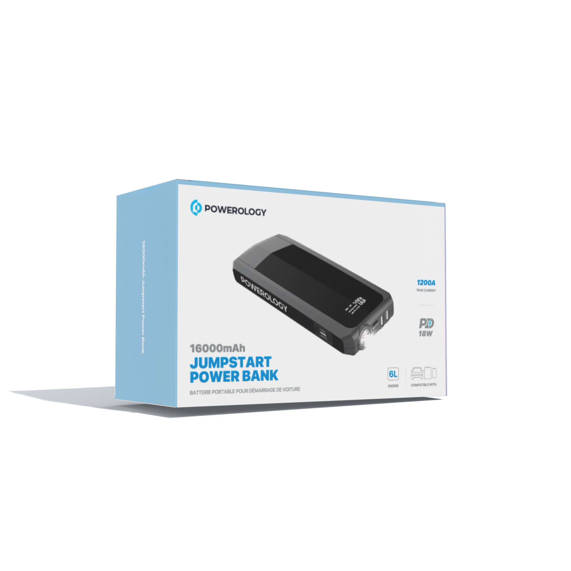 Powerology 16000mAh JumpStart Power Bank