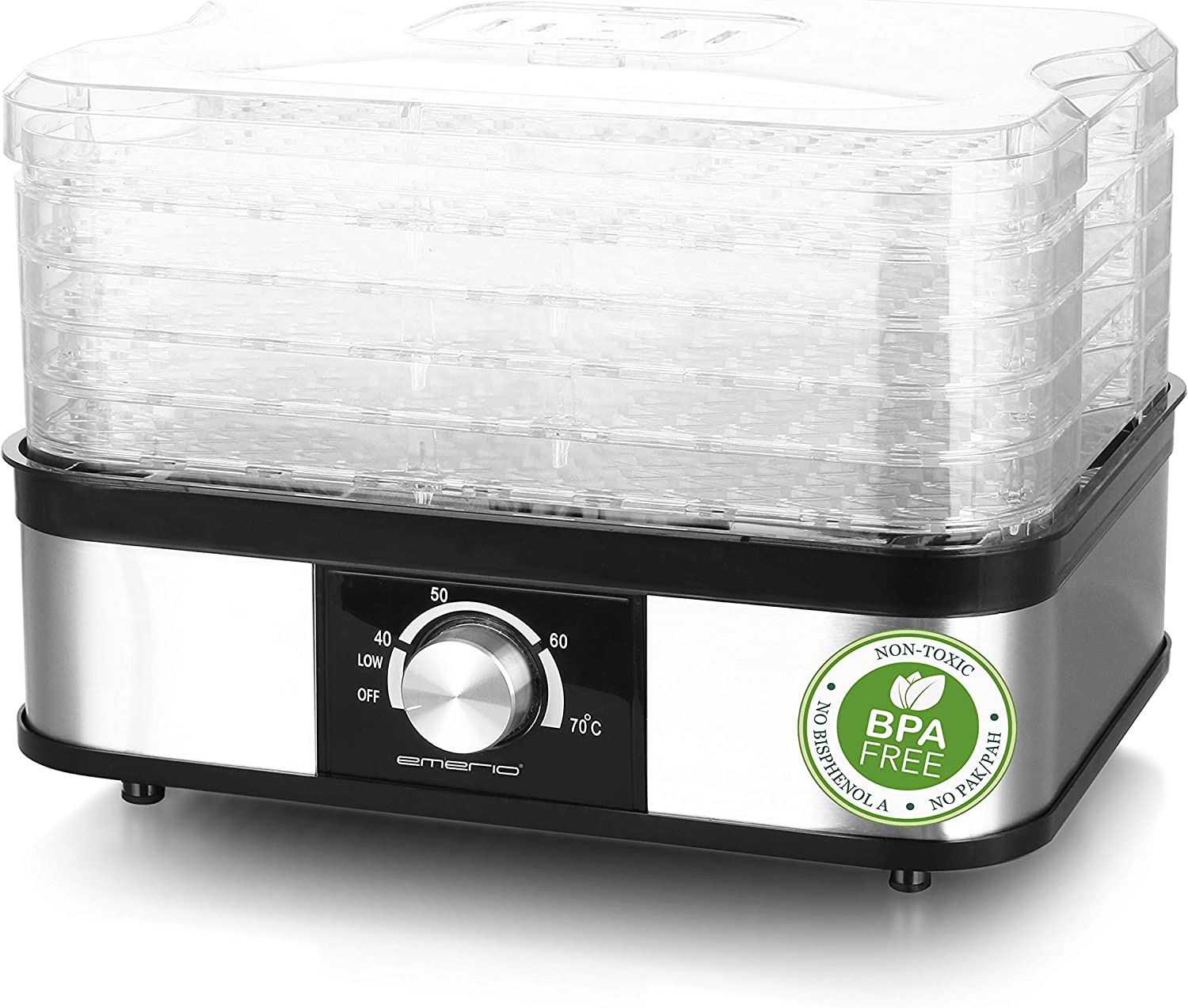 Food Dehydrator with Adjustable Heat