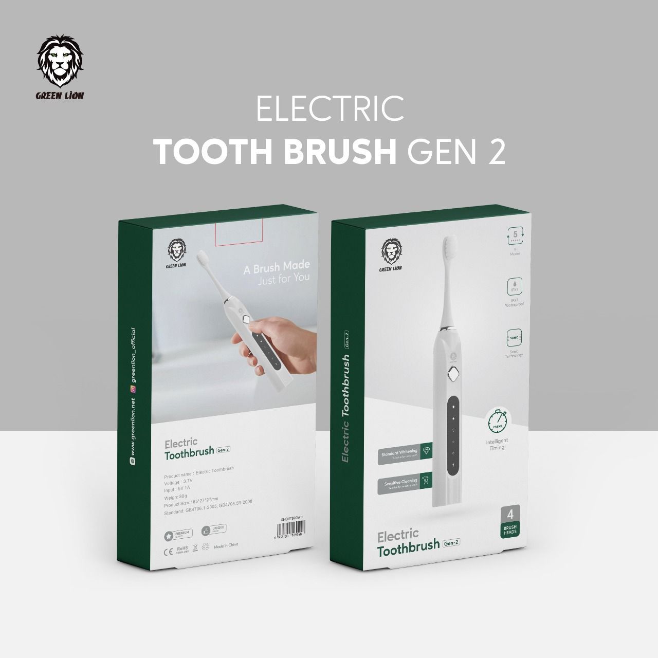 Green Electric Toothrush Gen-2