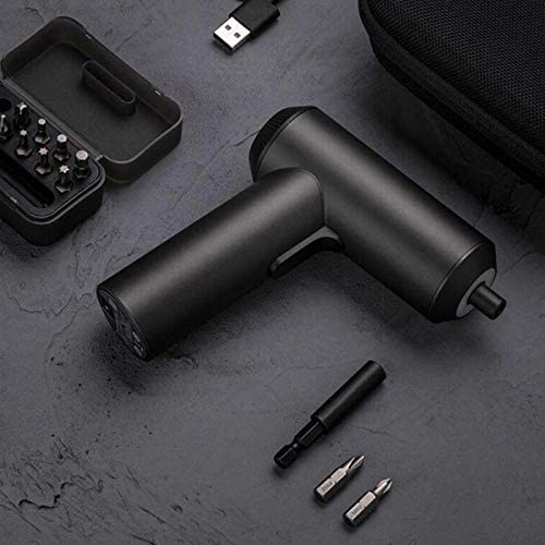 Xiaomi Mijia Cordless Rechargeable Screwdriver 3.6V 2000mAh Li-ion 5N.m Electric Screwdriver With 12Pcs S2 Screw Bits, Pack of 5