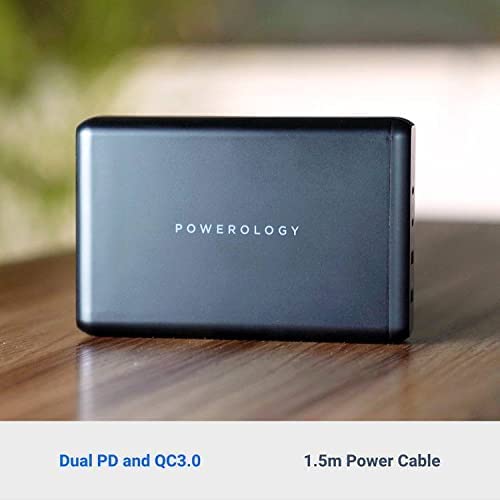 Powerology 4-Port Quick Charging Power Terminal 156W Uk - Black