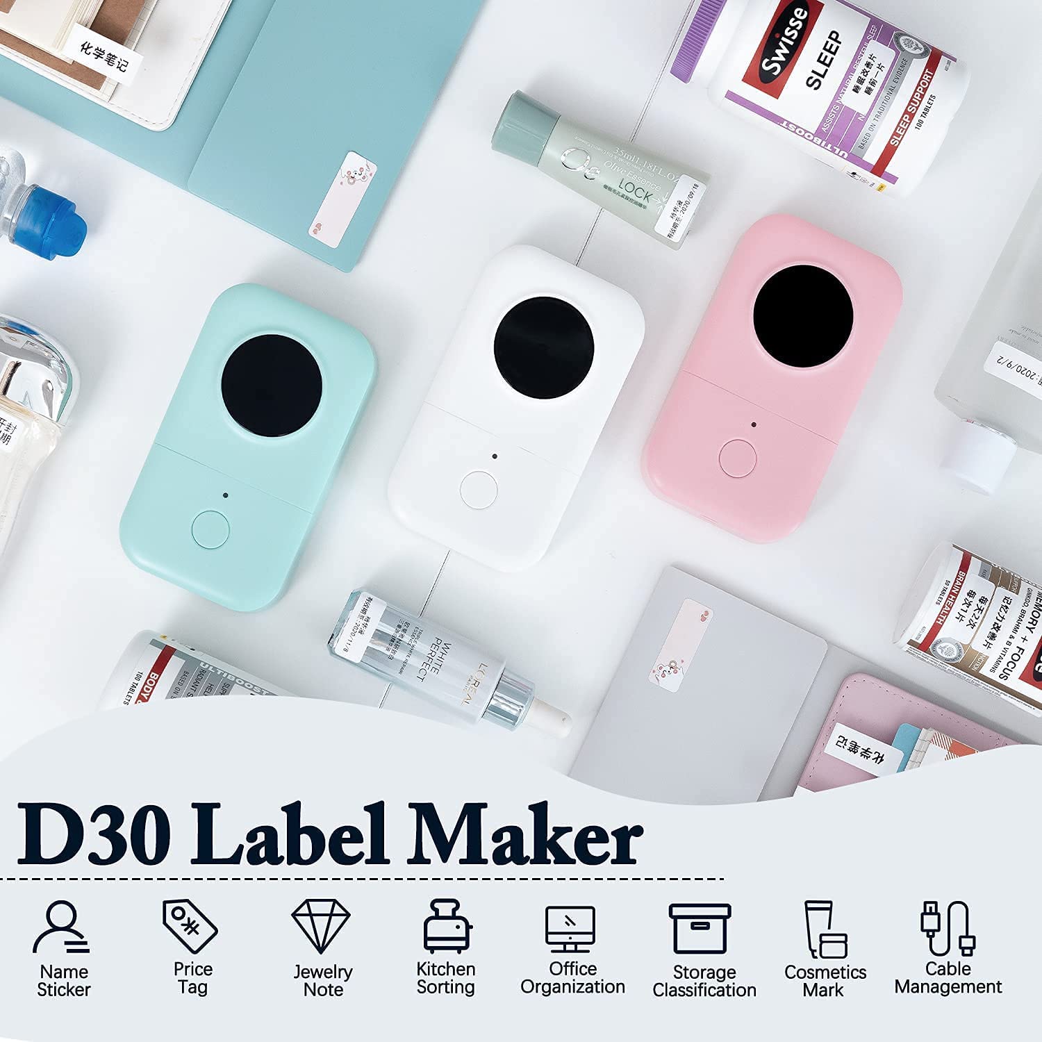 D30 Bluetooth Label Printer Machine