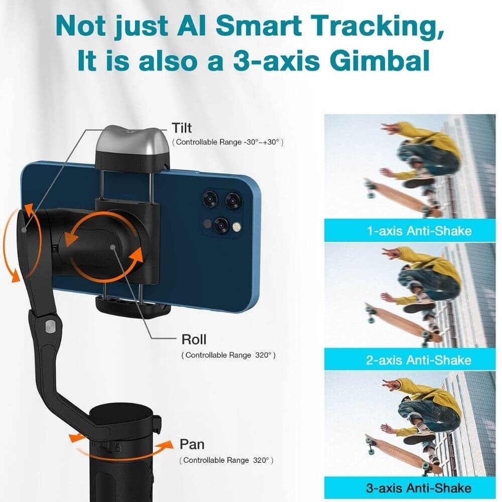 Hohem iSteady V2 AI Smartphone Gimbal Black