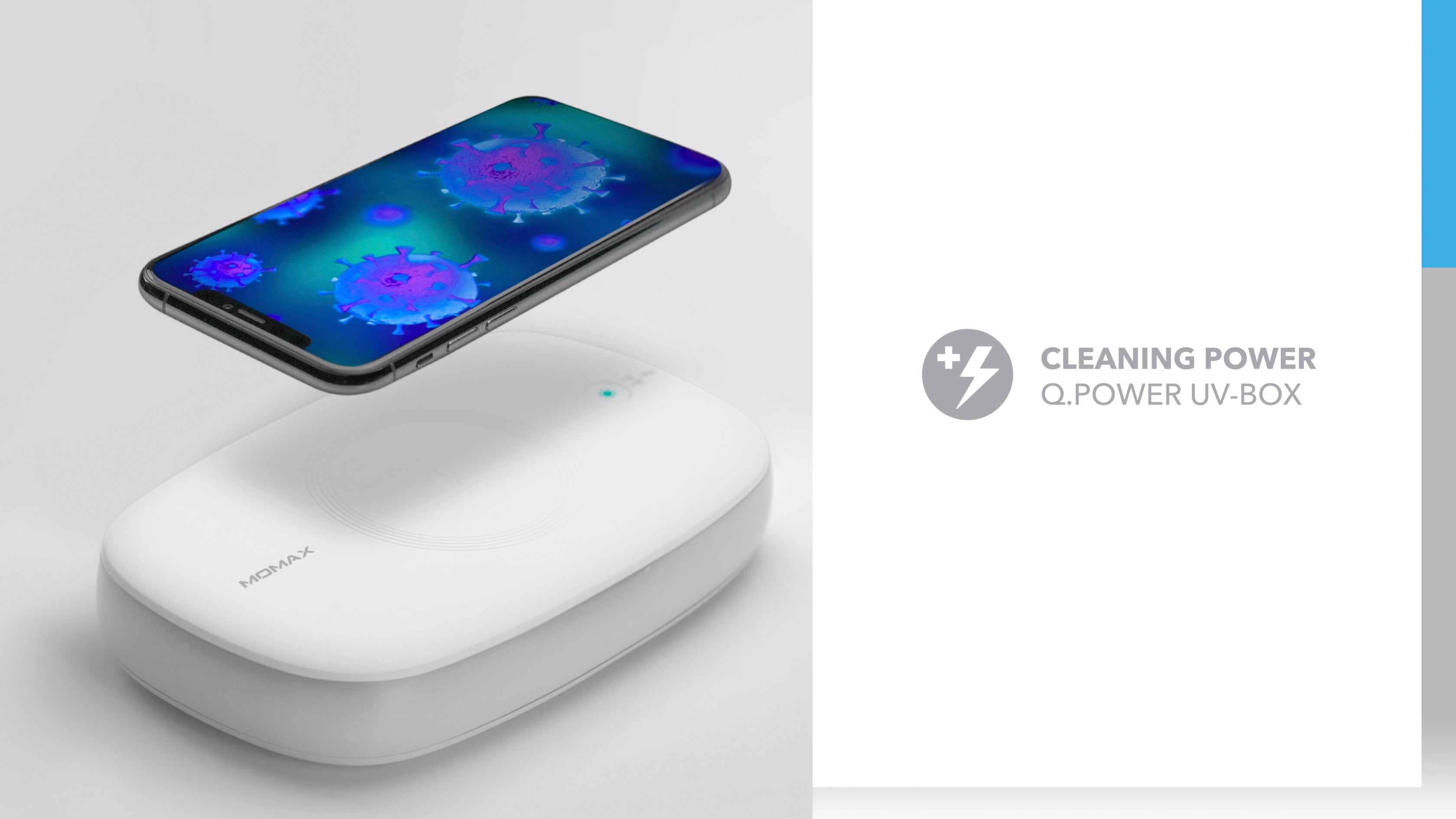 Momax Q.Power UV-Box UV Sanitizing Box with Wireless Charging