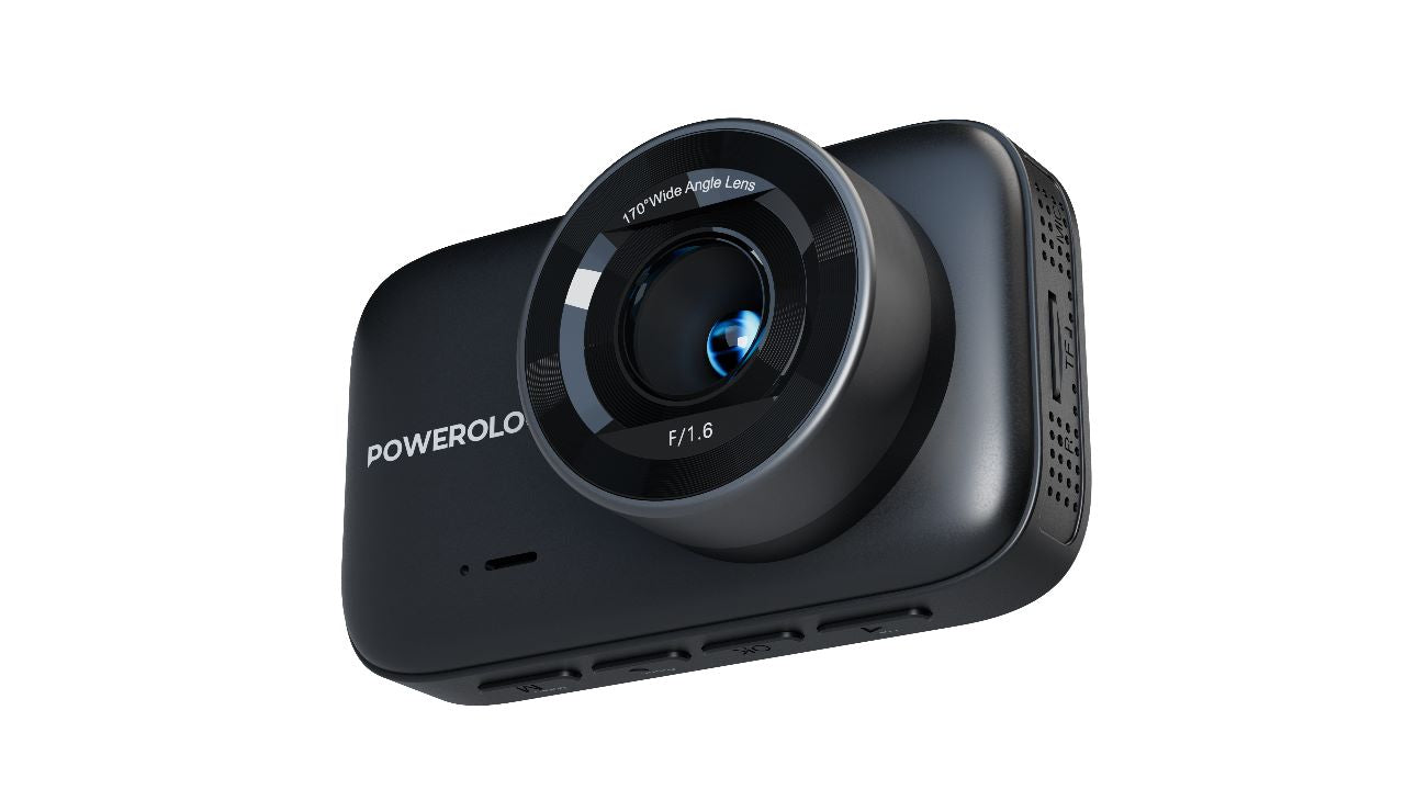 Powerology Dash Camera Ultra with High Utility Built-In Sensors 4K - Black